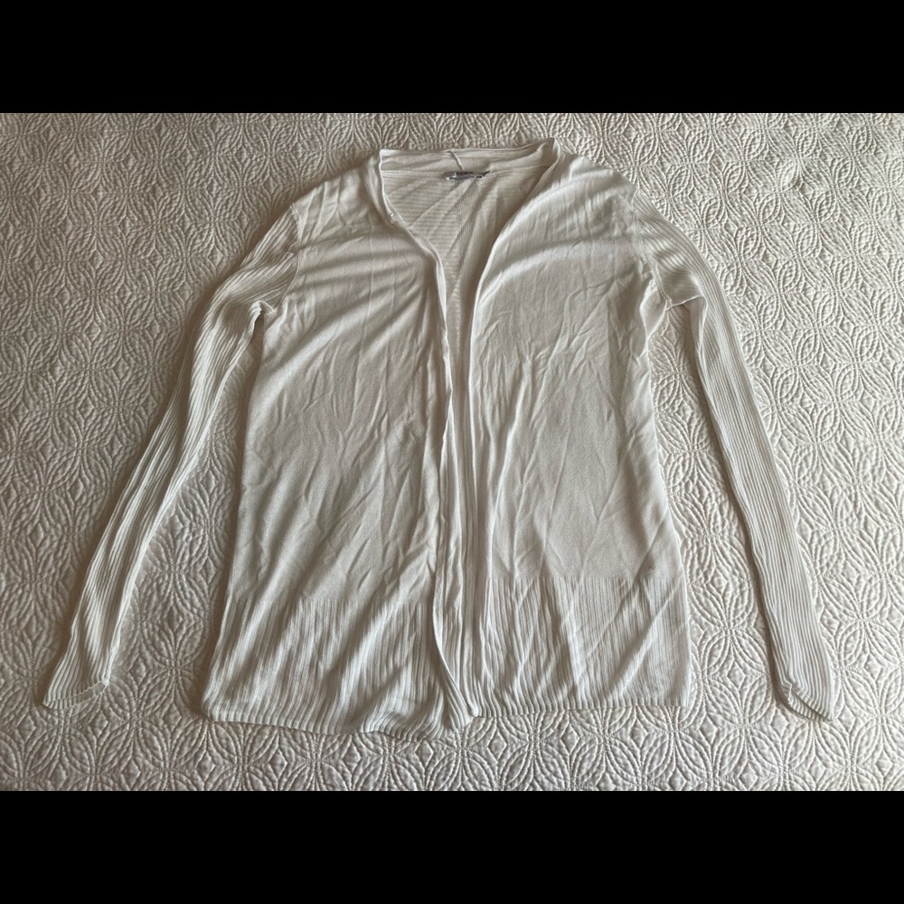 White Rickis Light Weight Cardigan